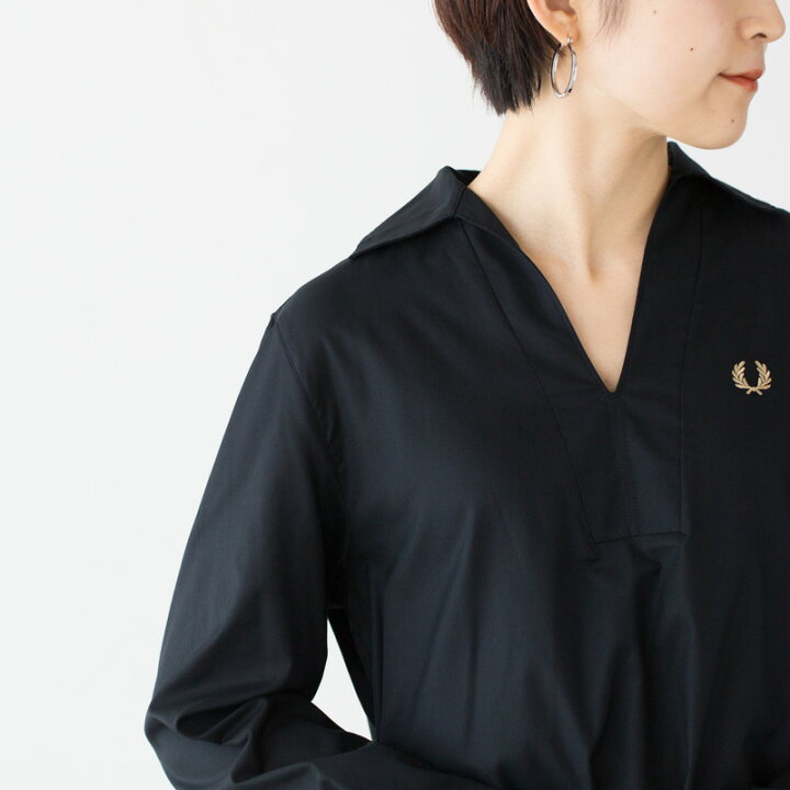 楽天市場】フレッドペリー FRED PERRY オープン カラー シャツ ドレス  