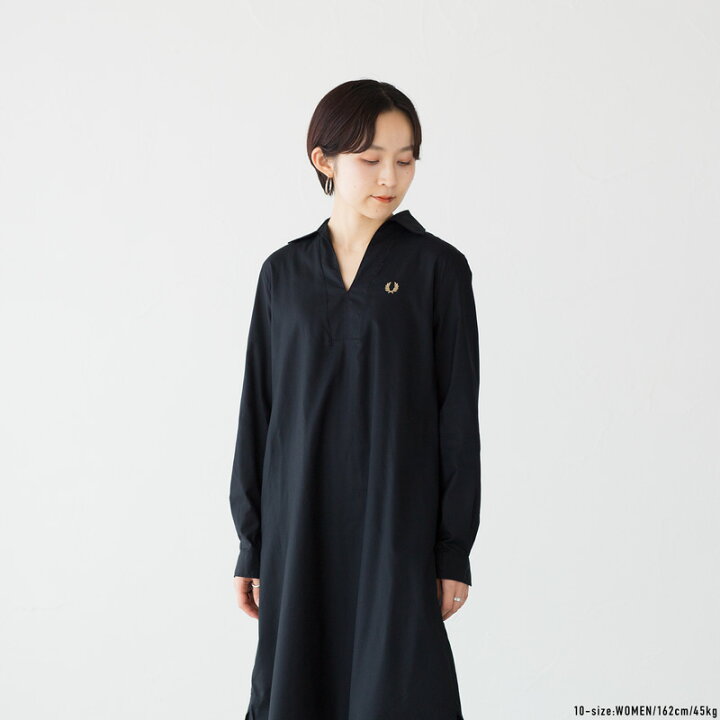 楽天市場】フレッドペリー FRED PERRY オープン カラー シャツ ドレス  