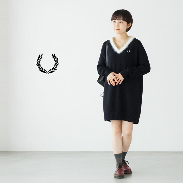 楽天市場】フレッドペリー FRED PERRY テクスチャード トリム Vネック  