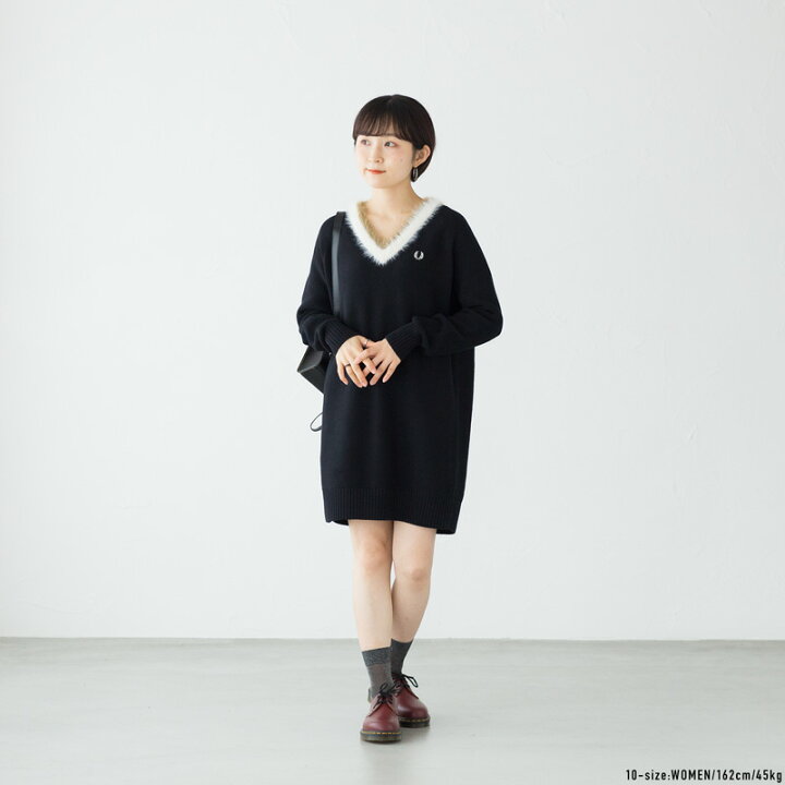 楽天市場】フレッドペリー FRED PERRY テクスチャード トリム Vネック  