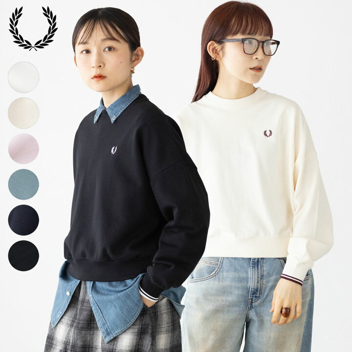楽天市場】フレッドペリー FRED PERRY ティップド スウェットシャツ 