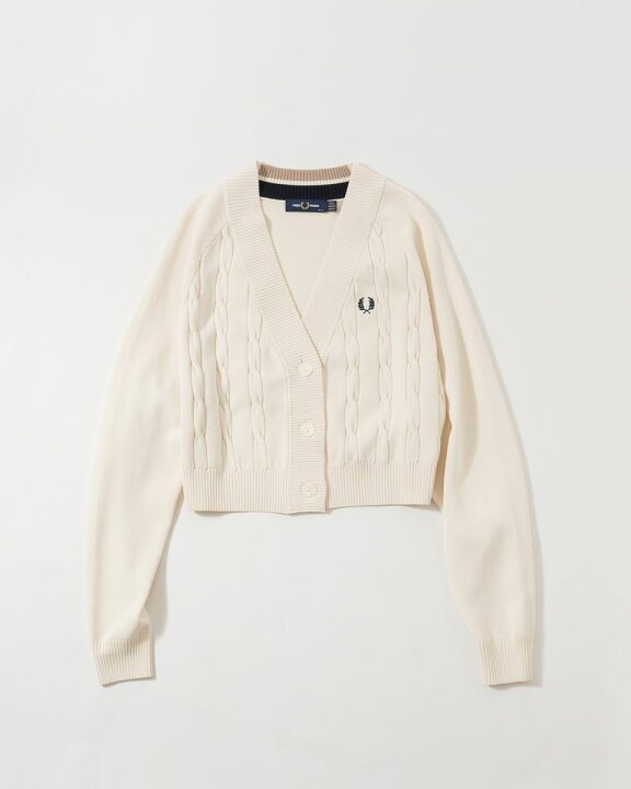 楽天市場】フレッドペリー ケーブル ニット カーディガン FRED PERRY 
