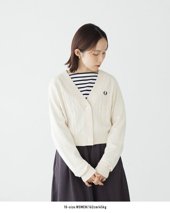 楽天市場】フレッドペリー ケーブル ニット カーディガン FRED PERRY 