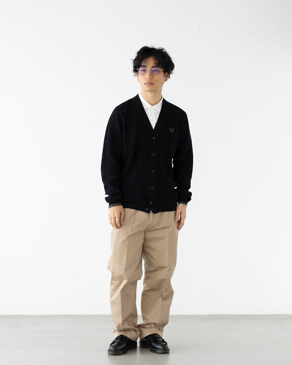 楽天市場】フレッドペリー FRED PERRY ワッフル ステッチ カーディガン 