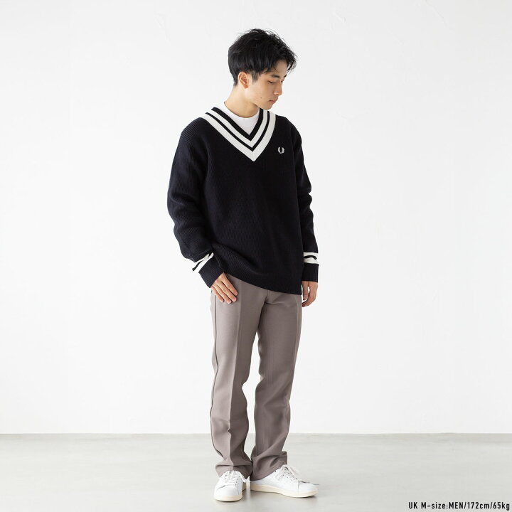 楽天市場】フレッドペリー FRED PERRY ストライプド Vネック 