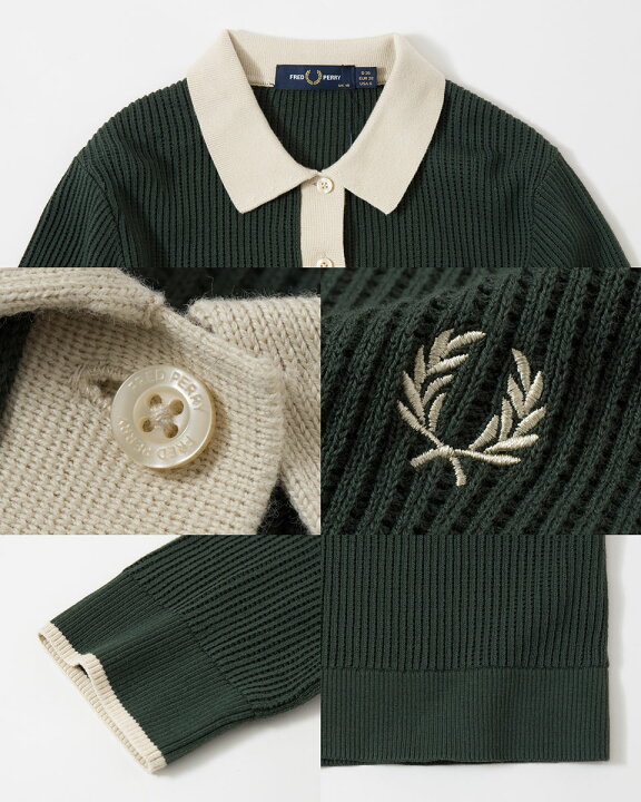楽天市場】フレッドペリー メッシュ ニット ポロシャツ FRED PERRY 