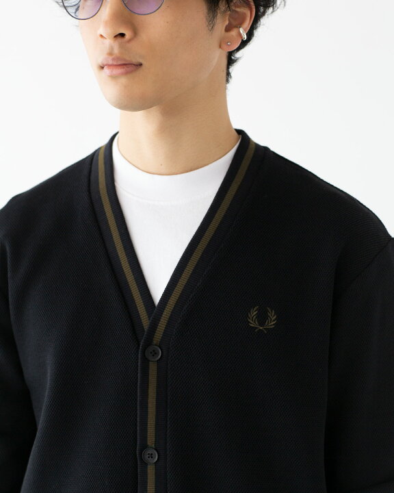 楽天市場】フレッドペリー FRED PERRY カーディガン ティップ ピケ 