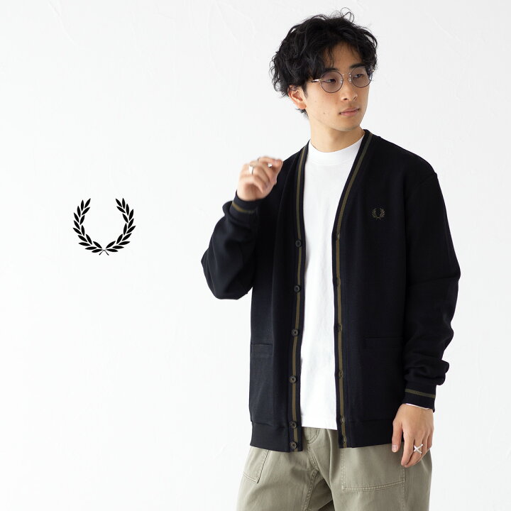 楽天市場】フレッドペリー FRED PERRY カーディガン ティップ ピケ 
