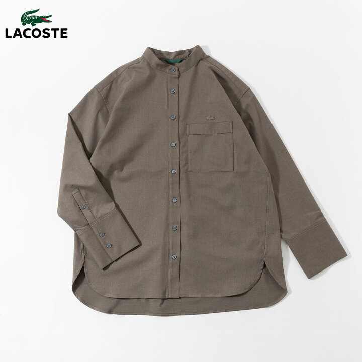 楽天市場】ラコステ ロングカフス スタンドカラーシャツ LACOSTE 