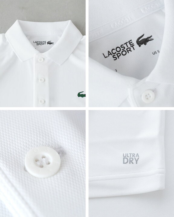楽天市場】ラコステ ウルトラドライ 鹿の子 ポロシャツ LACOSTE DH3201 