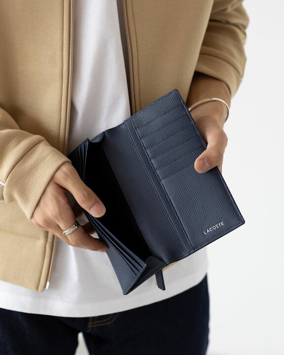 楽天市場】ラコステ ロングウォレット LACOSTE NH1603KP レザー 長財布 