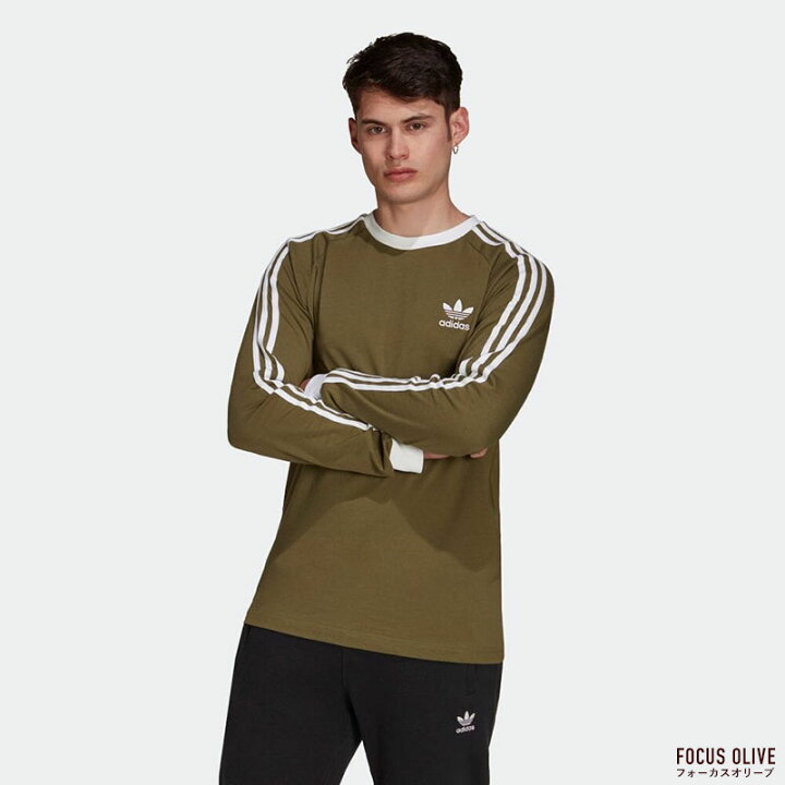 楽天市場 アディダス オリジナルス スリーストライプ 長袖 Tシャツ メンズ アディカラー クラシックス 3ストライプ ネコポス可 ココチヤ