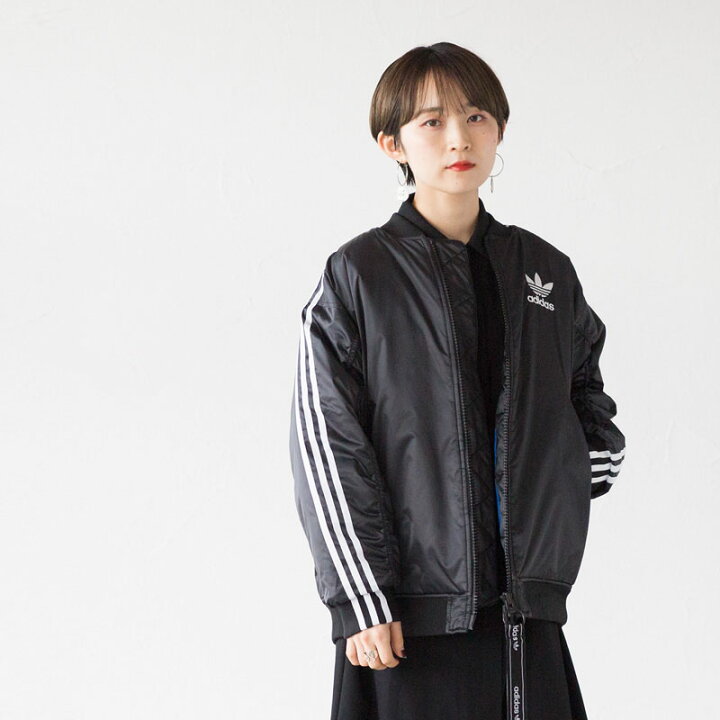 楽天市場】アディダス オリジナルス レディース ロング ボンバー  