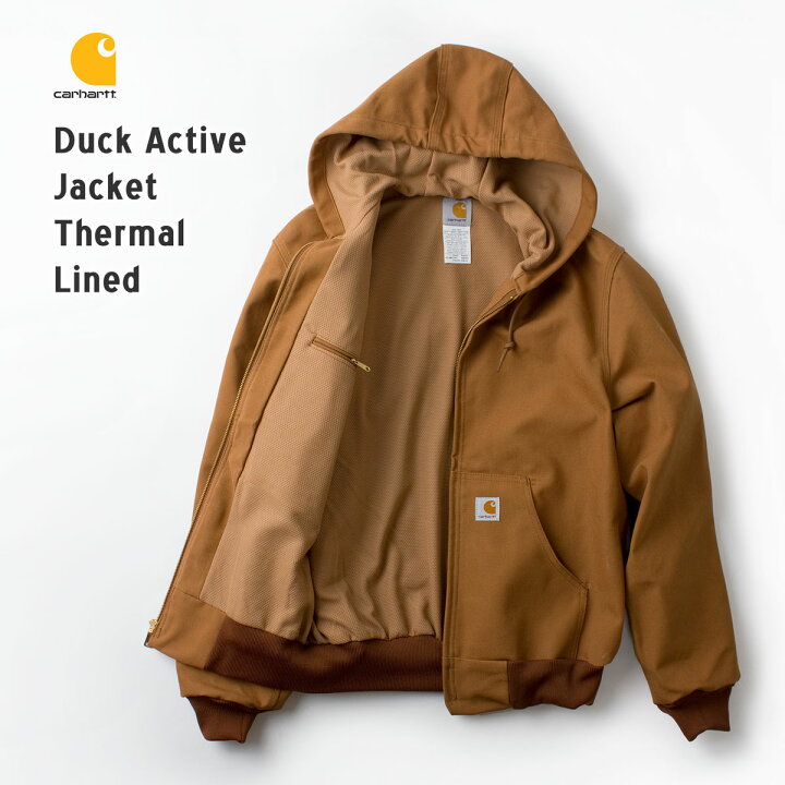 楽天市場】カーハート アクティブ ジャケット J131 サーマル裏地  