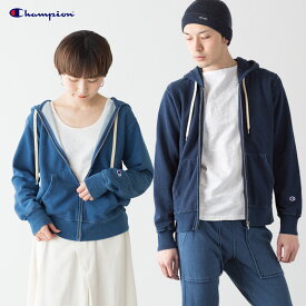 チャンピオン パーカー リバースウィーブ フルジップパーカー インディゴ 裏毛スエット パーカー CHAMPION REVERSE WEAVE SWEAT HOODED SHIRT PARKA リバースウイーブ C3-K103 C3-H102