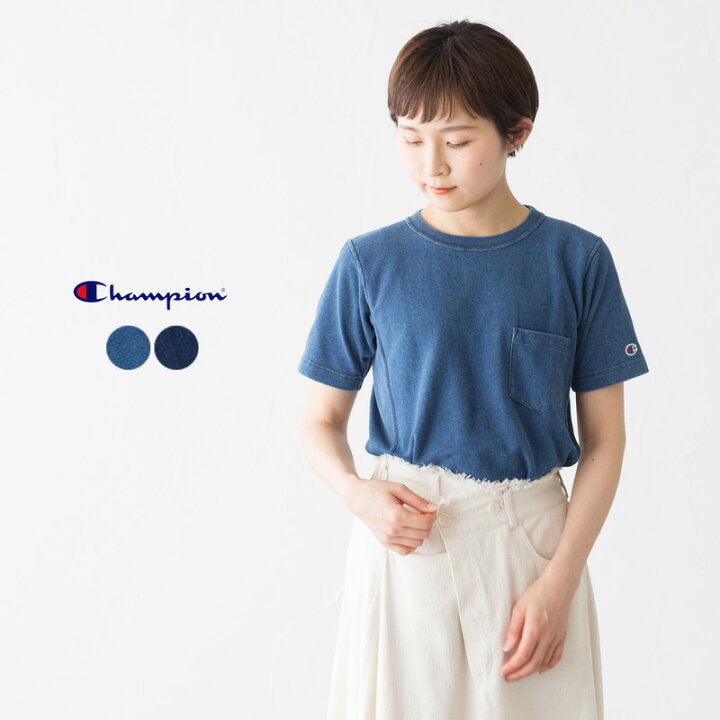 楽天市場】チャンピオン Tシャツ リバースウィーブ インディゴ Tシャツ  