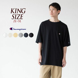 チャンピオン ベーシック Tシャツ Champion C3-X352L 【キングサイズ 3L/4L/5L】 ワンポイント [クロネコゆうパケット可]