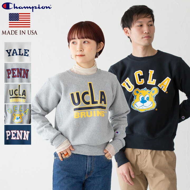 楽天市場】チャンピオン アメリカ製 リバースウィーブ クルーネック  