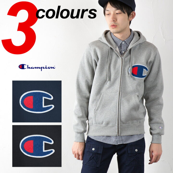楽天市場】【10%OFF】チャンピオン ビッグロゴ スウェット フルジップ 