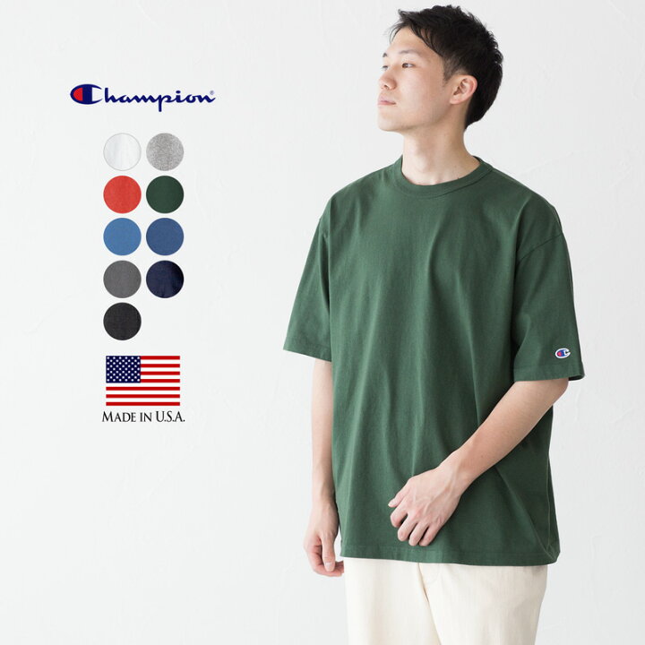 楽天市場】チャンピオン T1011 アメリカ製 半袖 Tシャツ C5-P301 