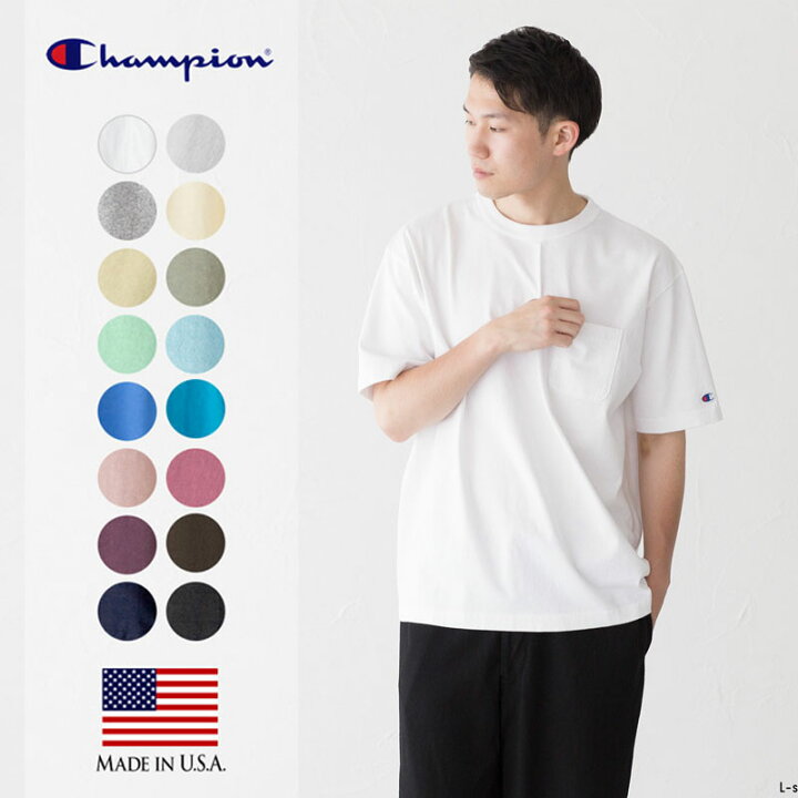 楽天市場】チャンピオン T1011 ポケット Tシャツ CHAMPION 半袖 