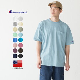 チャンピオン T1011 ポケット Tシャツ CHAMPION 半袖 アメリカ製 [クロネコゆうパケット可]