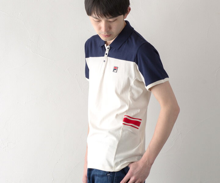 Fila Sport ポロシャツ 黒 メンズ L 39 人気大割引