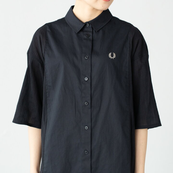 楽天市場】フレッドペリー シアー パネル シャツ ドレス D7170 FRED 