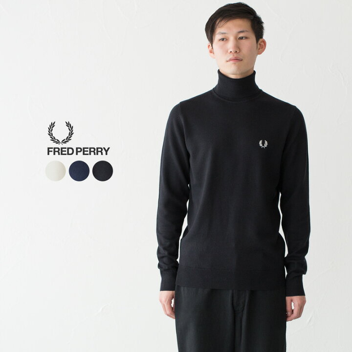楽天市場】フレッドペリー ロールネック ジャンパー FRED PERRY K9552 