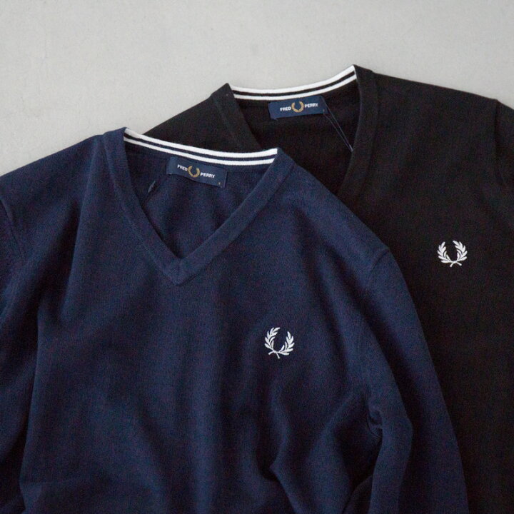 楽天市場】フレッドペリー クラシック Vネック セーター K9600 FRED  