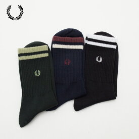 フレッドペリー ティップド ショート ソックス 一足組 FRED PERRY F19998 メンズ レディース 靴下 [クロネコゆうパケット可/3点まで]