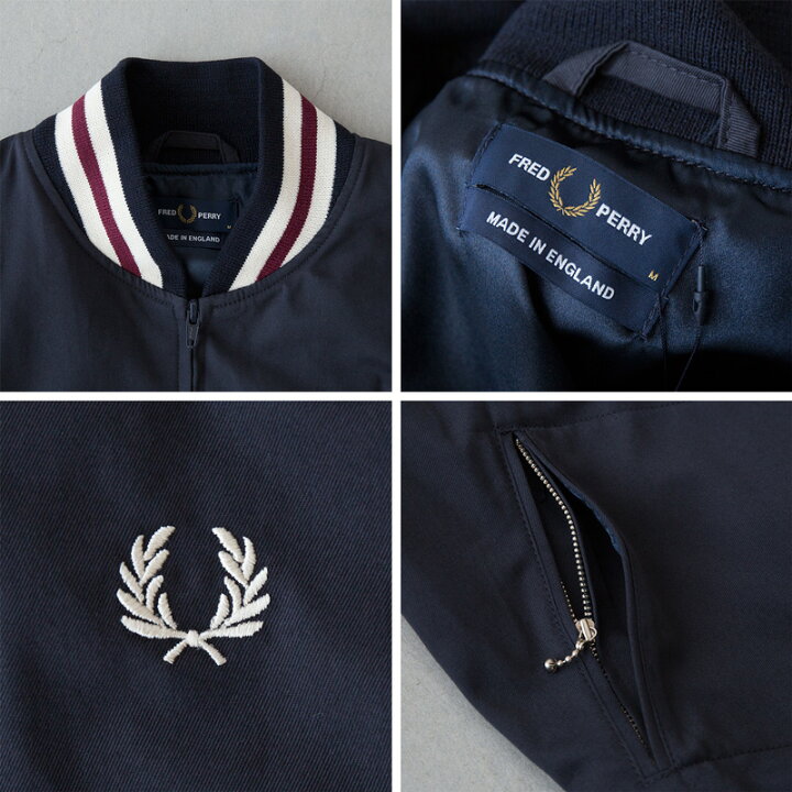 楽天市場】フレッドペリー 英国製 テニス ボンバージャケット J3856  