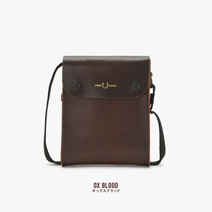 楽天市場】フレッドペリー バーニッシュド レザー ポーチ バッグ FRED 
