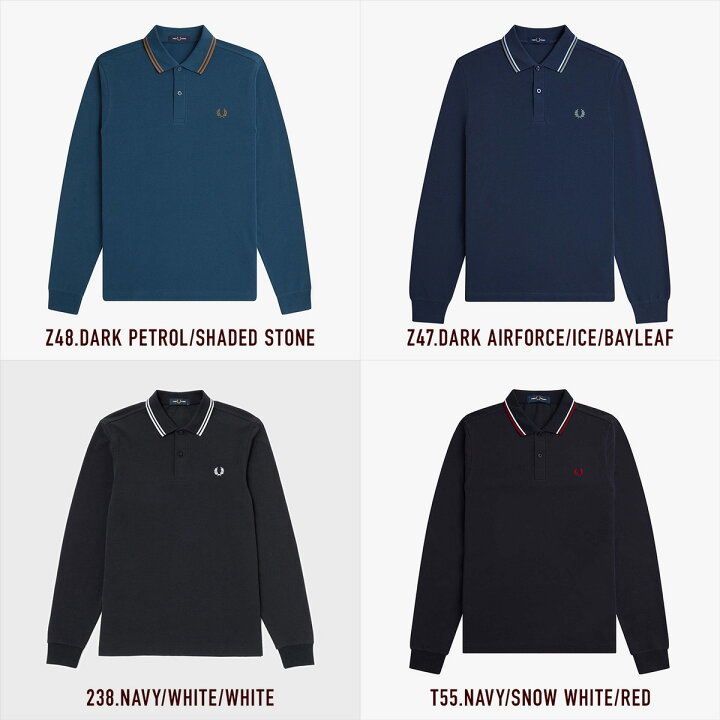 楽天市場】フレッドペリー 長袖 ポロシャツ FRED PERRY M3636 メンズ 