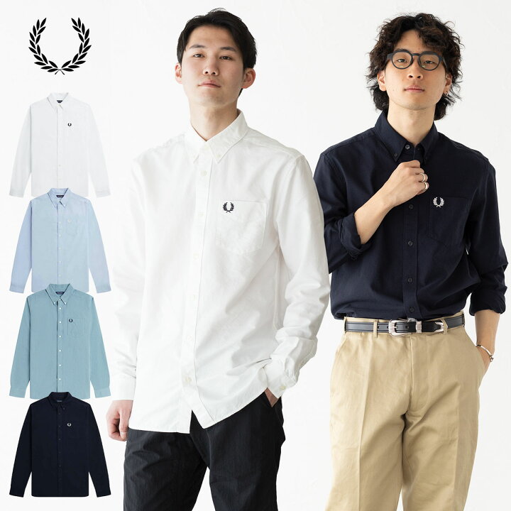 楽天市場】フレッドペリー FRED PERRY オックスフォード シャツ M5516 
