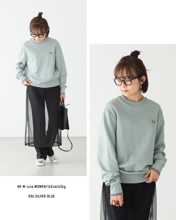 楽天市場】フレッドペリー FRED PERRY クルーネック スウェットシャツ 