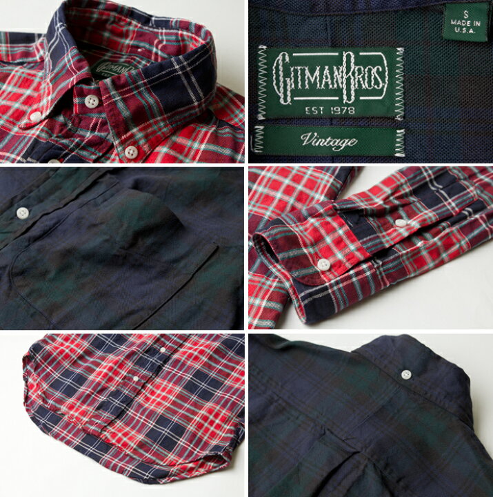 楽天市場】ギットマンヴィンテージ アメリカ製 チェック ボタンダウン  