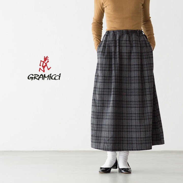楽天市場】グラミチ ウールブレンド ロング フレア スカート GLSK  