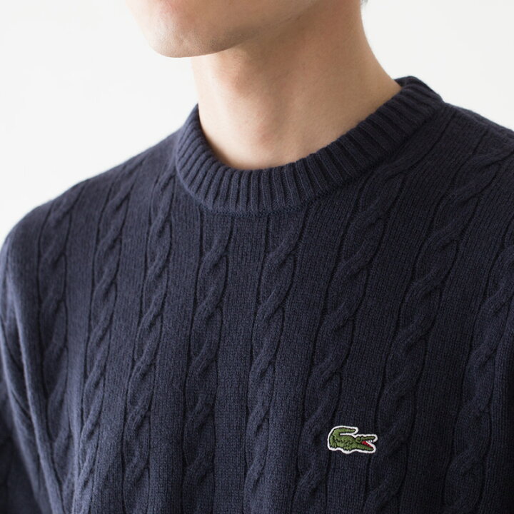 楽天市場】ラコステ ケーブル編み ニット セーター AH1991L メンズ  