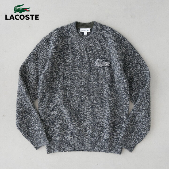 楽天市場】【スーパーSALE20%OFF】ラコステ ワニロゴ バッヂ ニット 