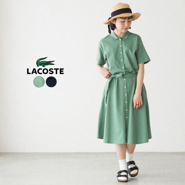 楽天市場】ラコステ ワンピース 鹿の子地シャツドレス EF7923-99  