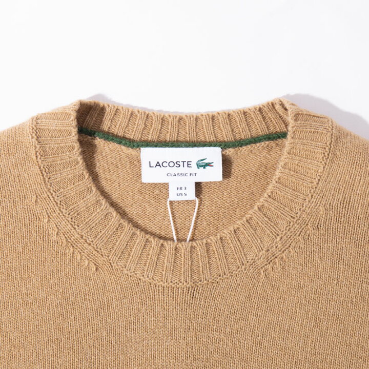 楽天市場】ラコステ エッセンシャル ウール ニット セーター LACOSTE 