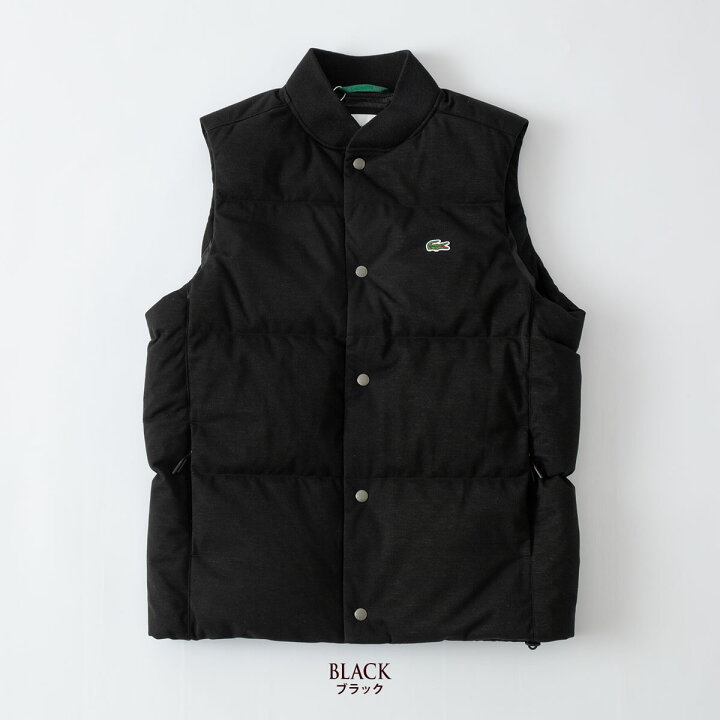 楽天市場】ラコステ コットンピケ 鹿の子 ダウンベスト LACOSTE 