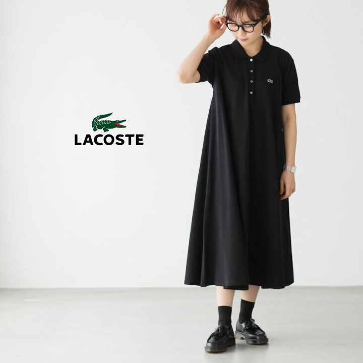 楽天市場】ラコステ 鹿の子地マキシ丈ドレス LACOSTE EF024J-99 