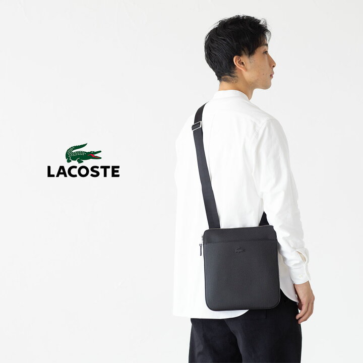 楽天市場】ラコステ シャンタコ マットピケ レザー フラットジップ  
