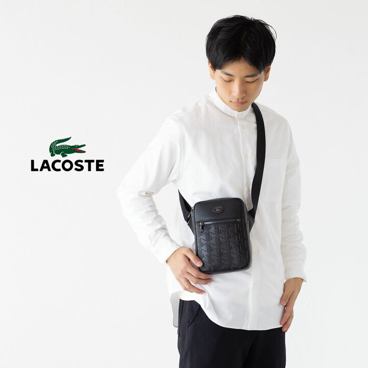 楽天市場】ラコステ モノグラム ショルダーバッグ LACOSTE NH4486MR  