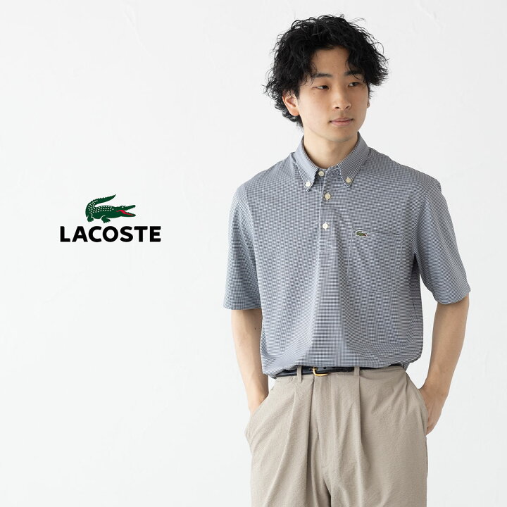 楽天市場】ラコステ マイクロチェック ポロシャツ LACOSTE PH6364-99 
