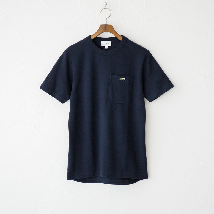 楽天市場】ラコステ 鹿の子地 ポケット Tシャツ LACOSTE メンズ 半袖 