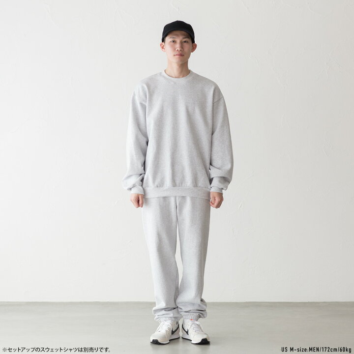 LOS ANGELES APPAREL】14OZ セットアップ グレー XL