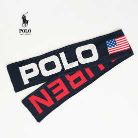 ポロスポーツ マフラー POLO RalphLauren ポロ ラルフローレン ニット ジャカード スカーフ